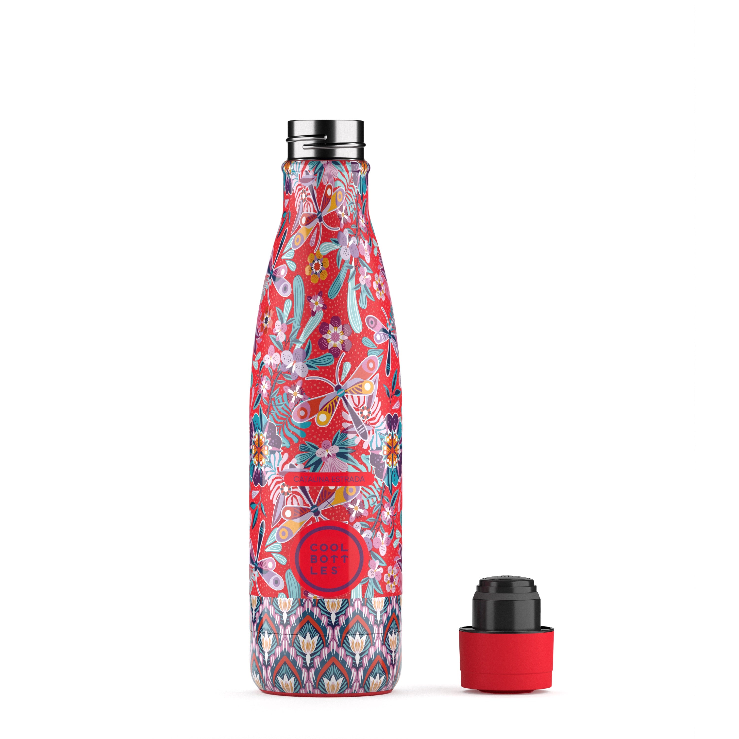 Cool Bottles Catalina Estrada - Dragonfly Paradise 500 ml Paslanmaz Çelik Matara