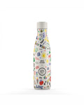 Cool Bottles Good Vibes Eddie Baehr desenli 500 ml çelik termos matara, önden görünüm