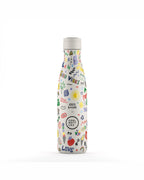 Cool Bottles Good Vibes Eddie Baehr desenli 500 ml çelik termos matara, önden görünüm