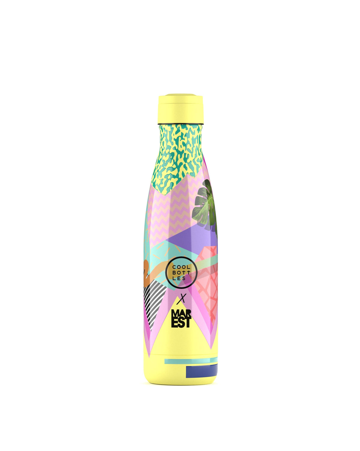 Cool Bottles Mediterranean Antonyo Marest desenli 500 ml çelik termos matara, önden görünüm