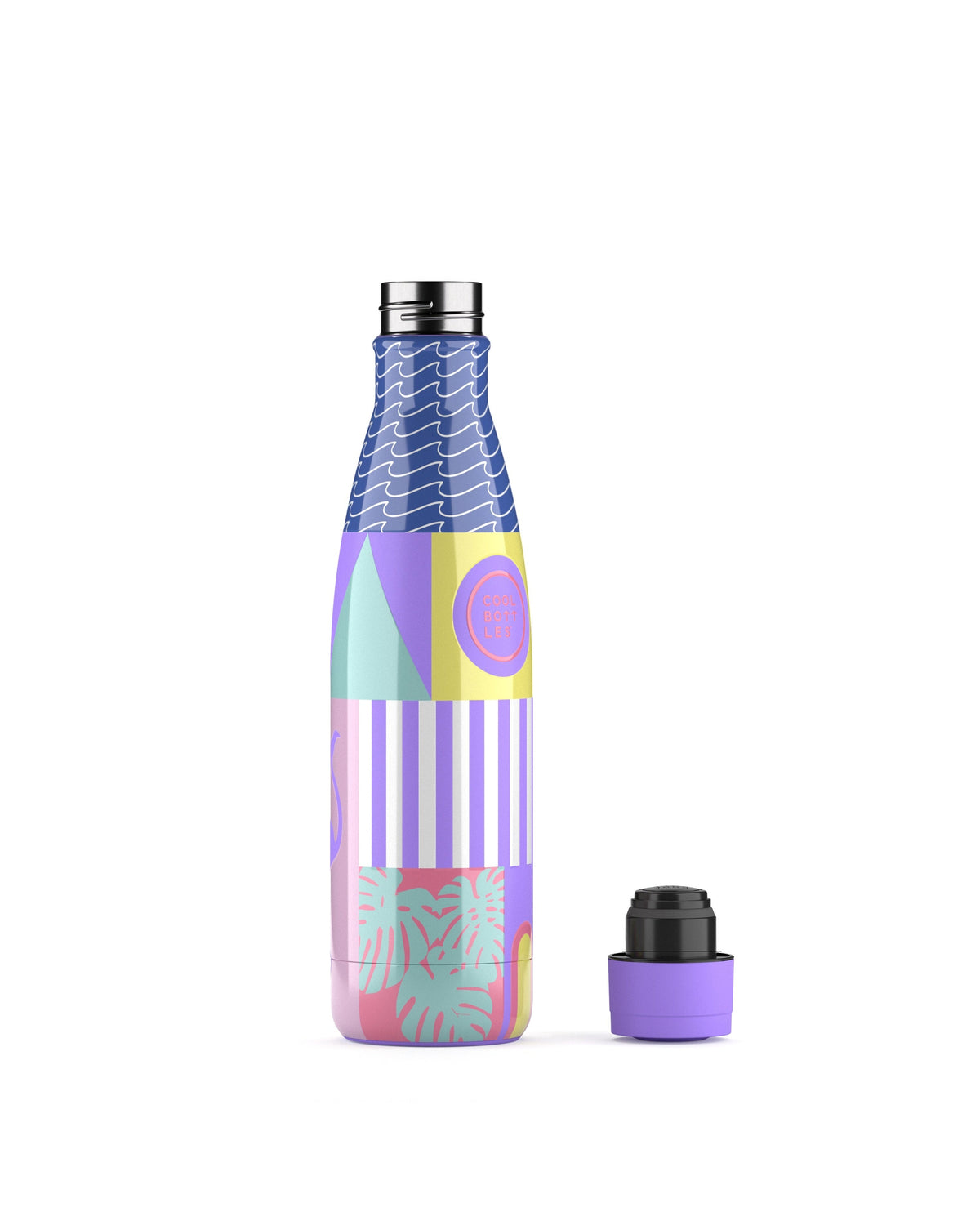 Cool Bottles René 500 ml termos matara, kapağı çıkarılmış görünüm
