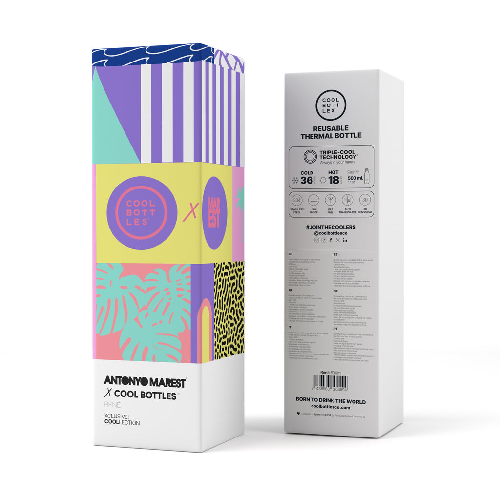 Cool Bottles René Stainless Steel Bottle – Antonyo Marest Koleksiyonu (500 ml)