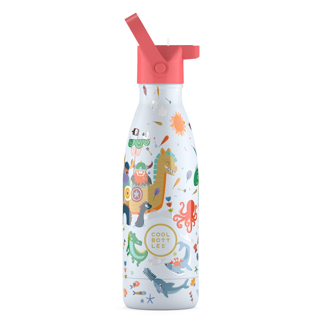 Cool Bottles Kids 350ml - Brave Vikings Paslanmaz Çelik Çocuk Matarası