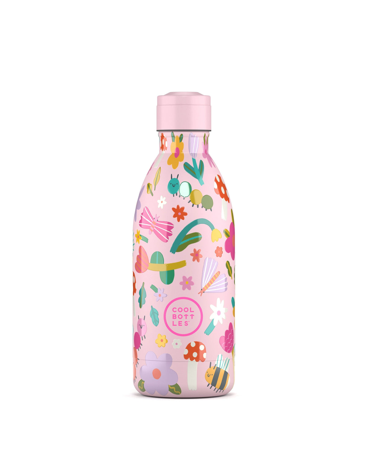 Cool Bottles Kids Bug Life 500 ml çocuk suluğu, vidalı standart kapak takılı