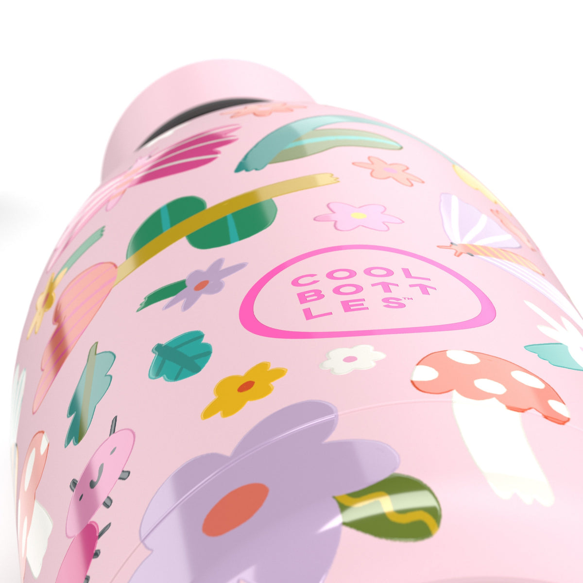 Cool Bottles Kids Bug Life böcek deseni 3D kabartma yakın çekim