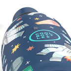 Cool Bottles Kids Galactic Ride uzay deseni 3D kabartma yakın çekim
