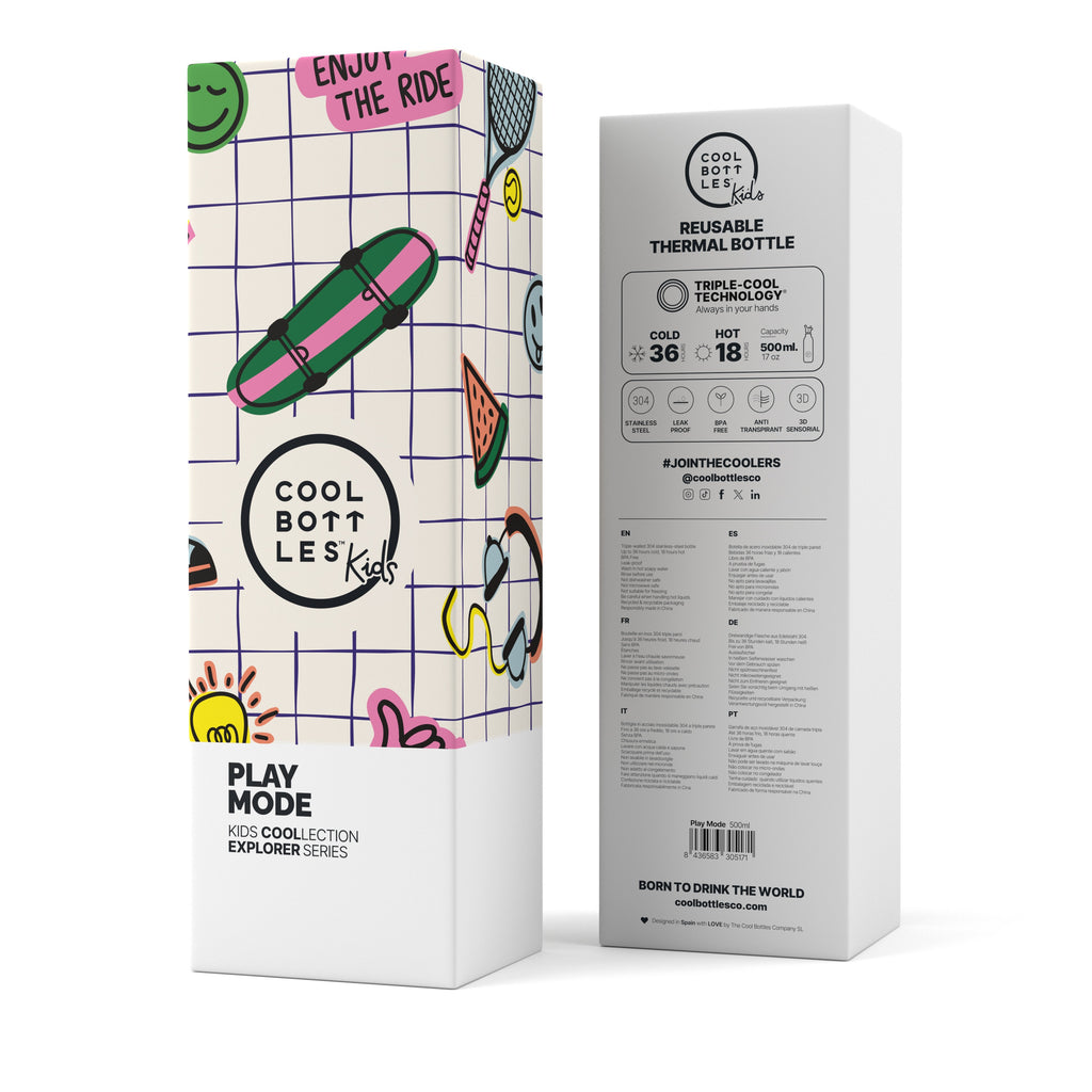 Cool Bottles Kids 500 ml - Play Mode Su Matarası