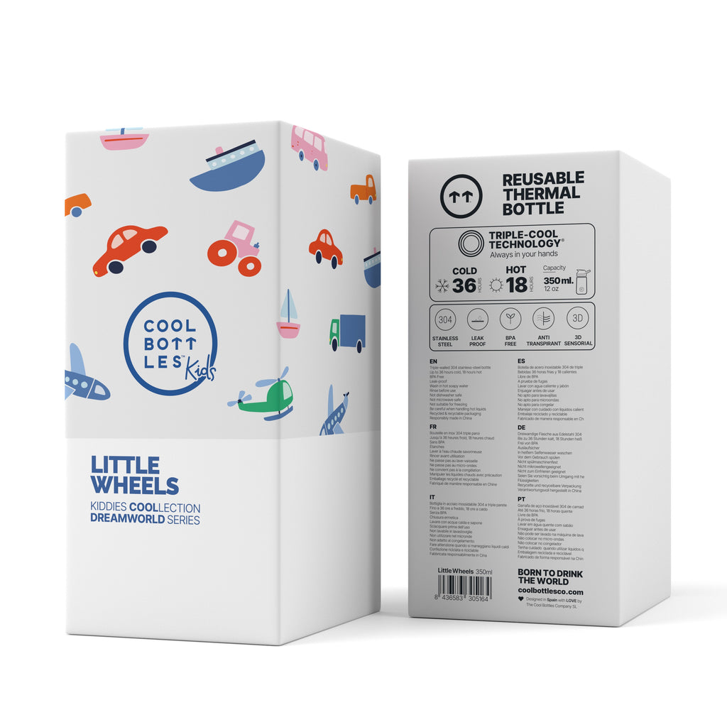 Cool Bottles Kiddies 350 ml - Little Wheels