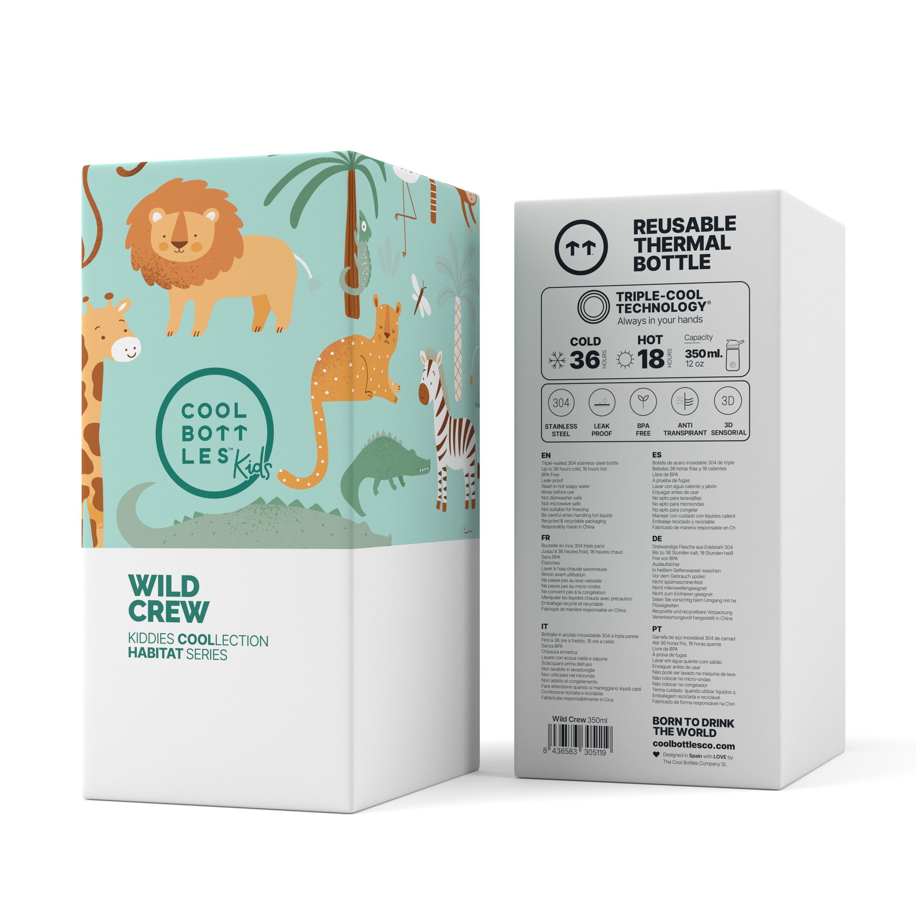 Cool Bottles Kiddies 350 ml - Wild Crew