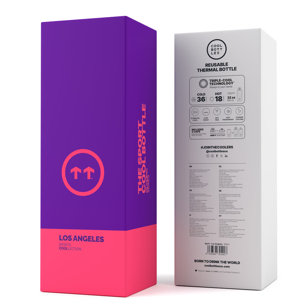 Cool Bottles Sport Los Angeles – 950 ml Termal Spor Matara