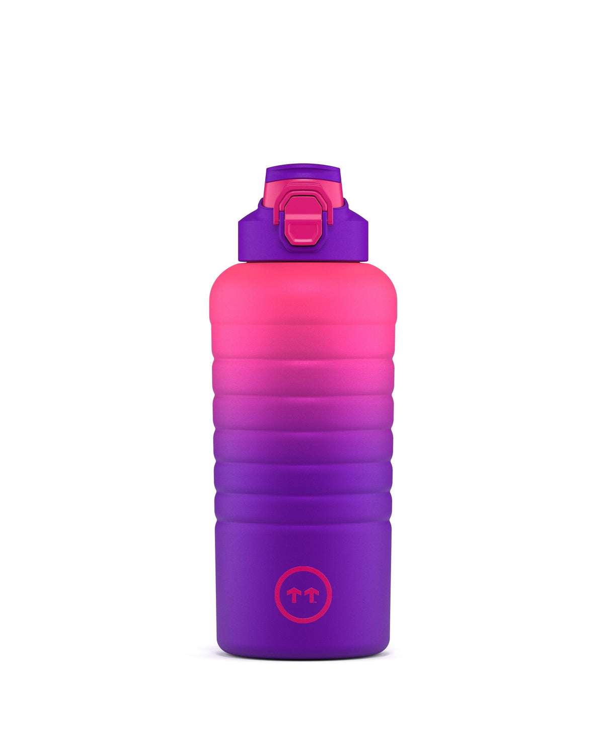 Cool Bottles Sport Los Angeles 950 ml çelik spor matarası, kapak takılı önden görünüm