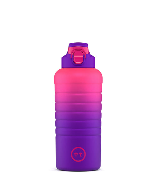 Cool Bottles Sport Los Angeles 950 ml çelik spor matarası, kapak takılı önden görünüm