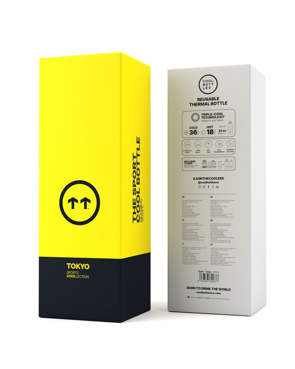 Cool Bottles Sport Tokyo spor matarası ambalaj kutusu