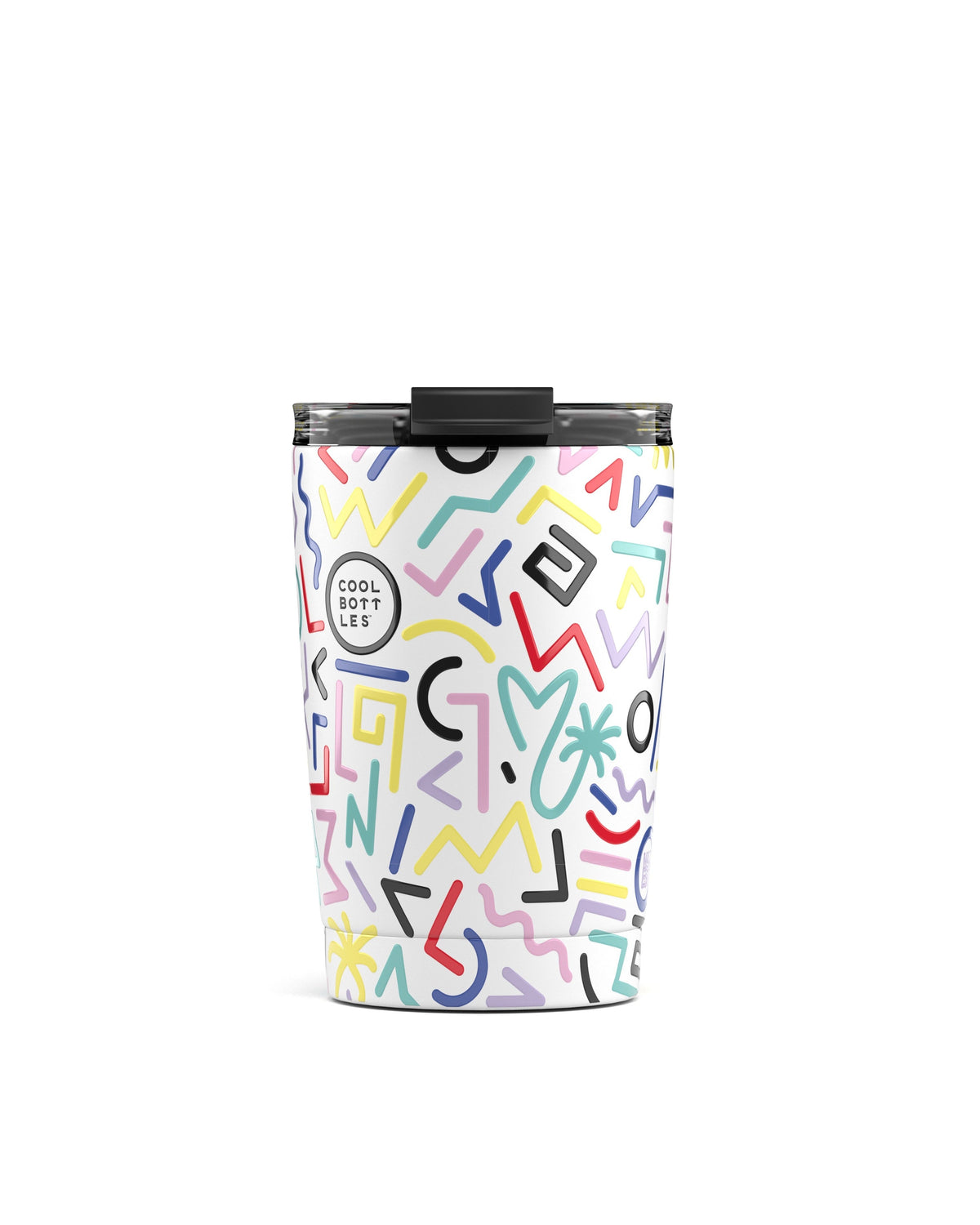 Cool Bottles Allegra Antonyo Marest desenli 330 ml çelik termos bardak, önden görünüm