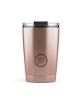 Cool Bottles Metallic Rose 330 ml çelik termos bardak, önden görünüm