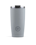 Cool Bottles Pastel Grey 550 ml gri çelik termos bardak, önden görünüm