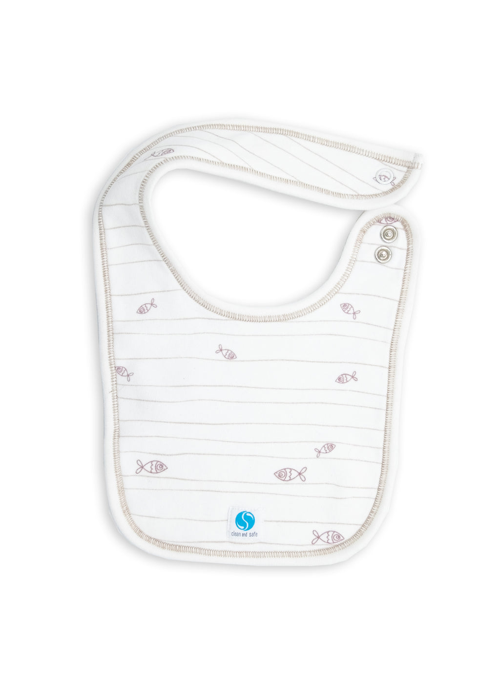 Clean&Safe GOTS Sertifikalı %100 Organik Pamuk Hastane Çıkış Seti Fish– 8 Parça
