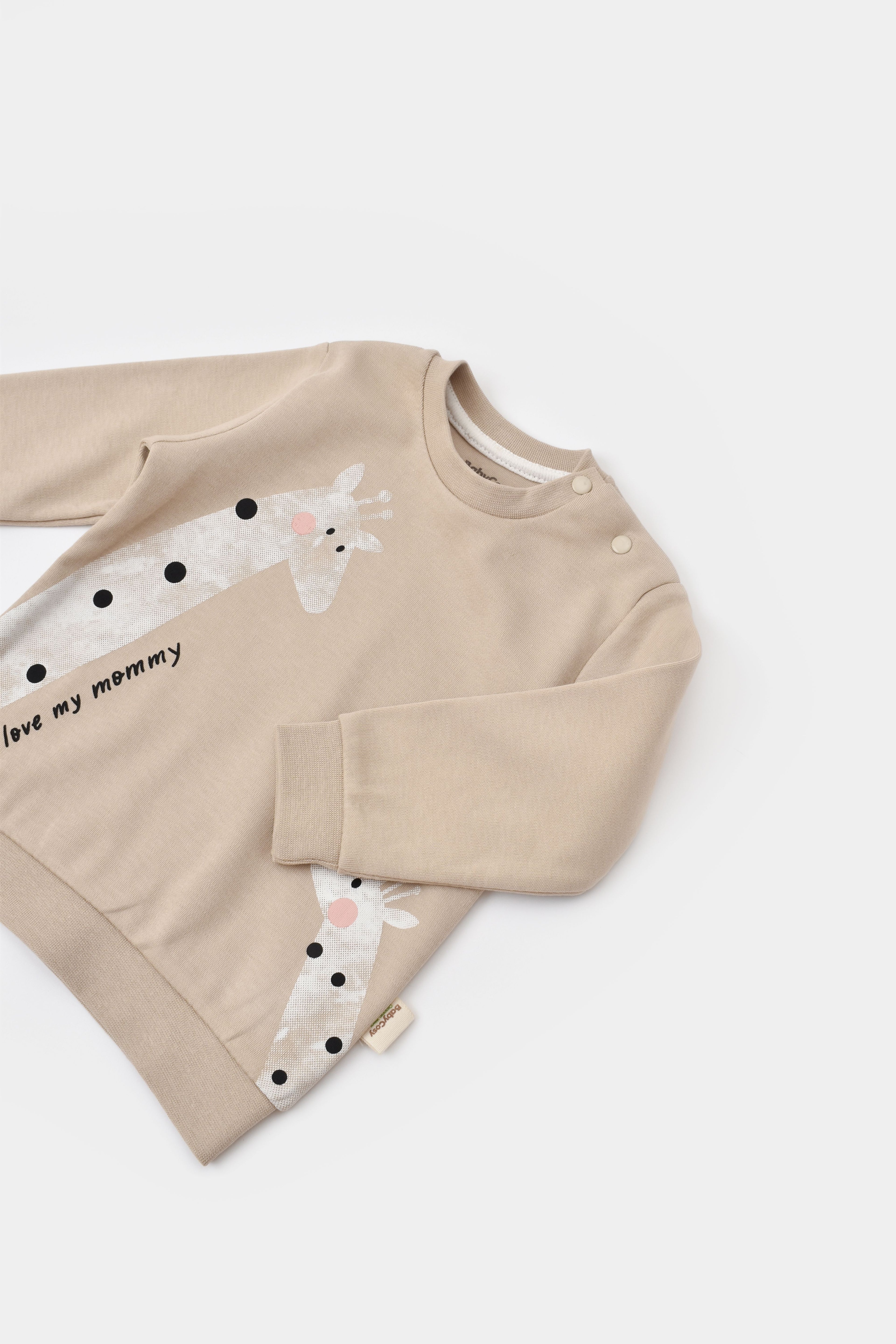 Organik Pamuk Giraffe Sweatshirt Pantolon Takım