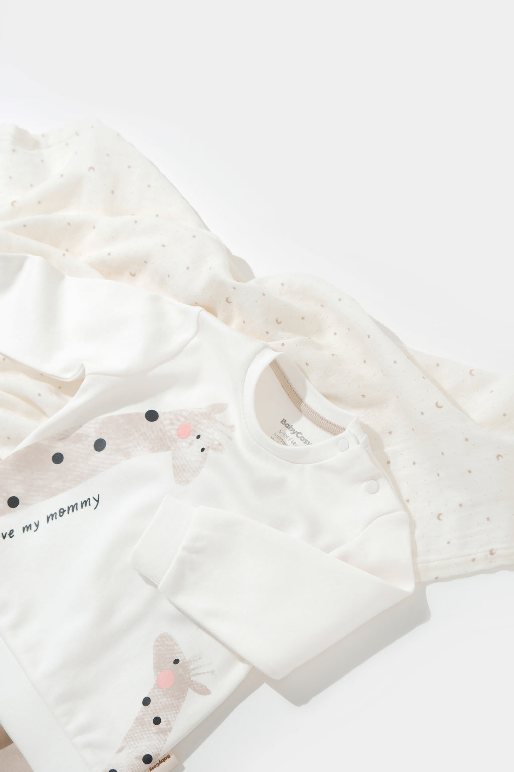 Organik Pamuk Giraffe 2’li Sweatshirt ve Pantolon Takım