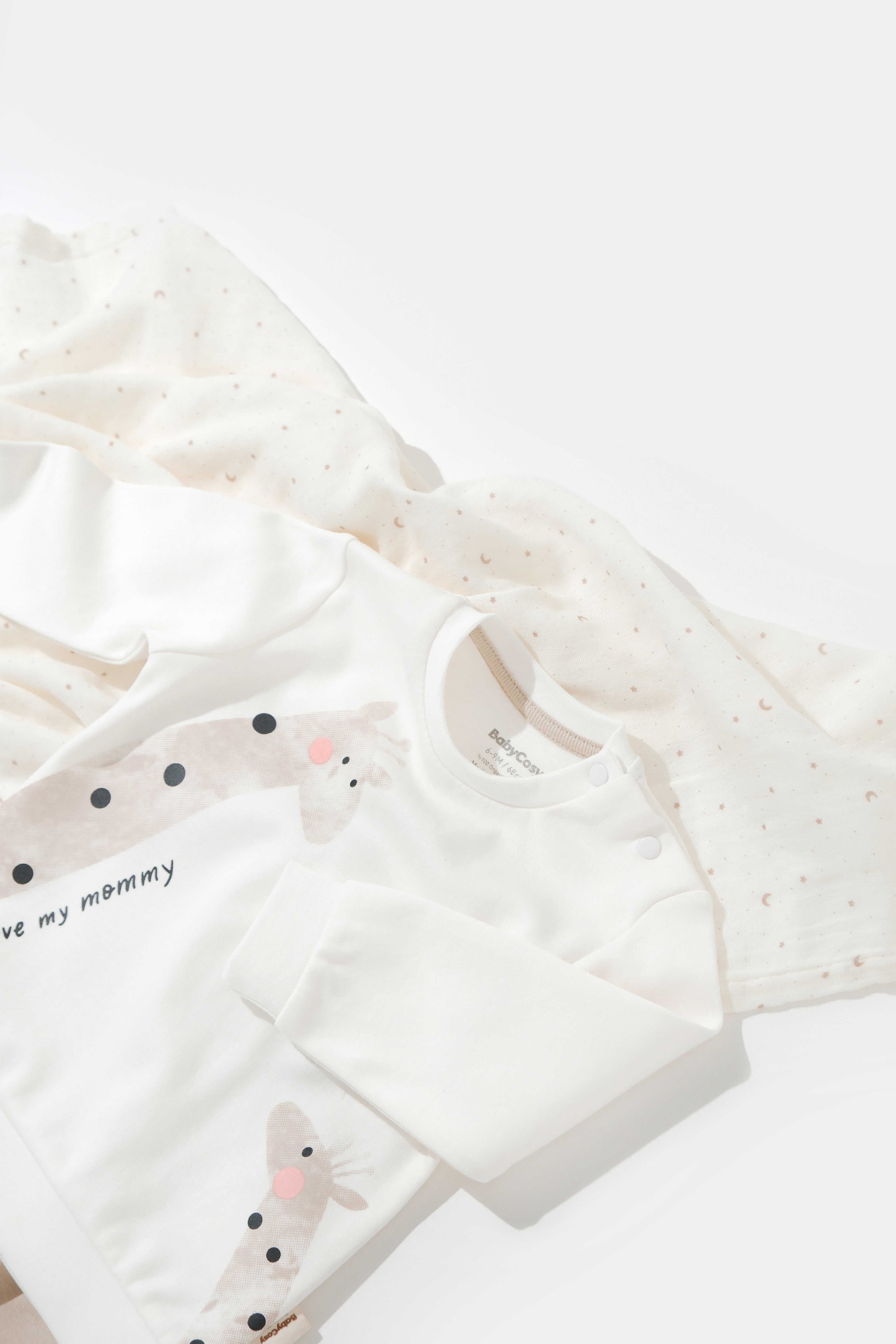 Organik Pamuk Giraffe 2’li Sweatshirt ve Pantolon Takım