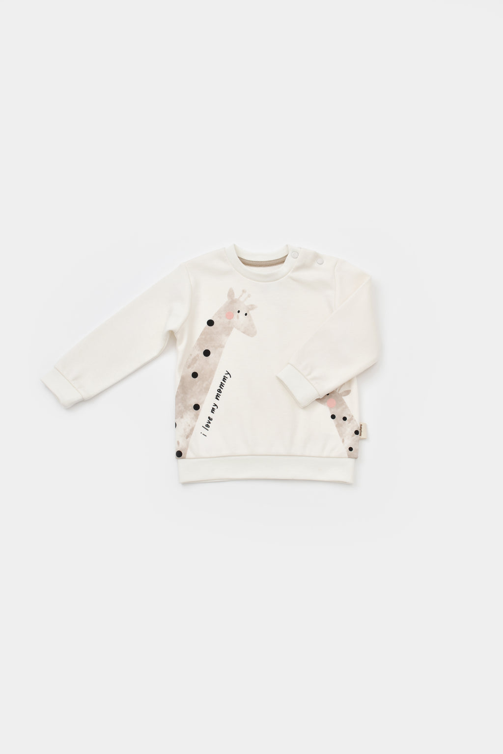 Organik Pamuk Giraffe 2’li Sweatshirt ve Pantolon Takım