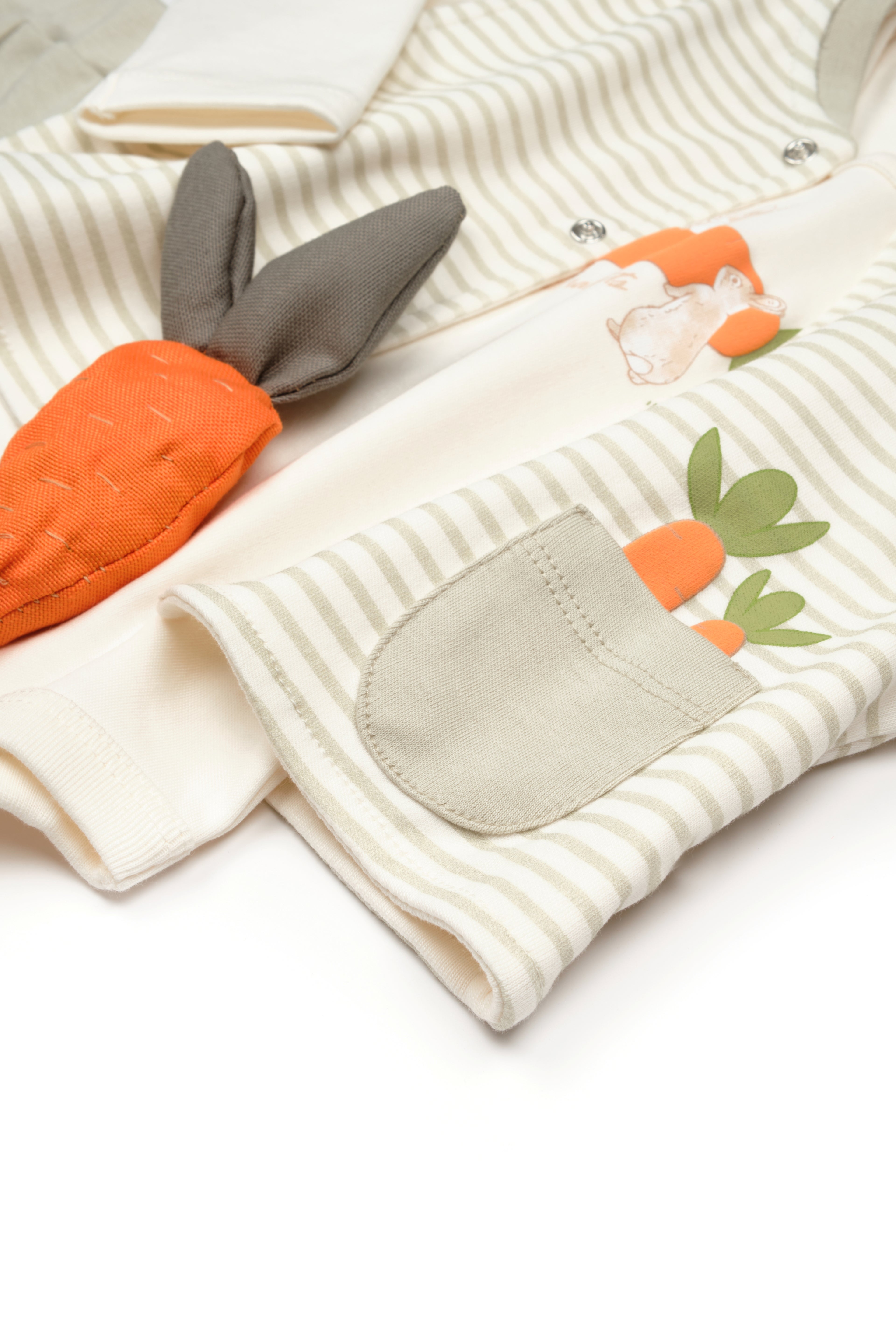 BabyCosy Organik Pamuk Rabbit Üçlü Takım - Riki Baby&Kids