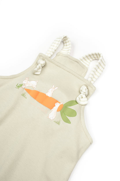 BabyCosy Organik Pamuk Rabbit Salopet - Riki Baby&Kids