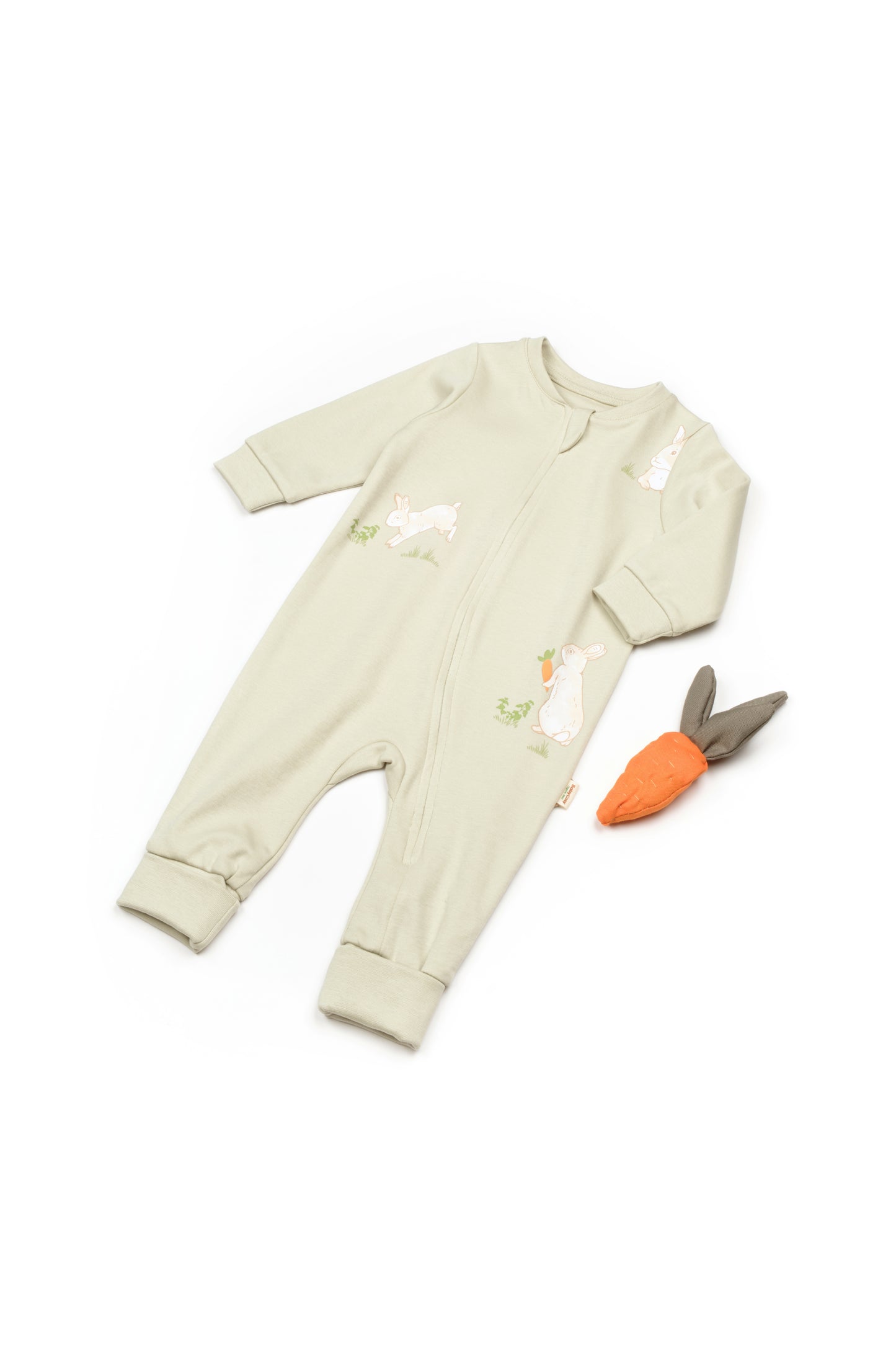 BabyCosy Organik Pamuk Rabbit Fermuarlı Tulum - Riki Baby&Kids