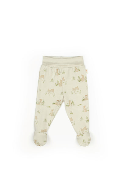 BabyCosy Organik Pamuk Rabbit 2'li Kendinden Patikli Pantolon - Riki Baby&Kids