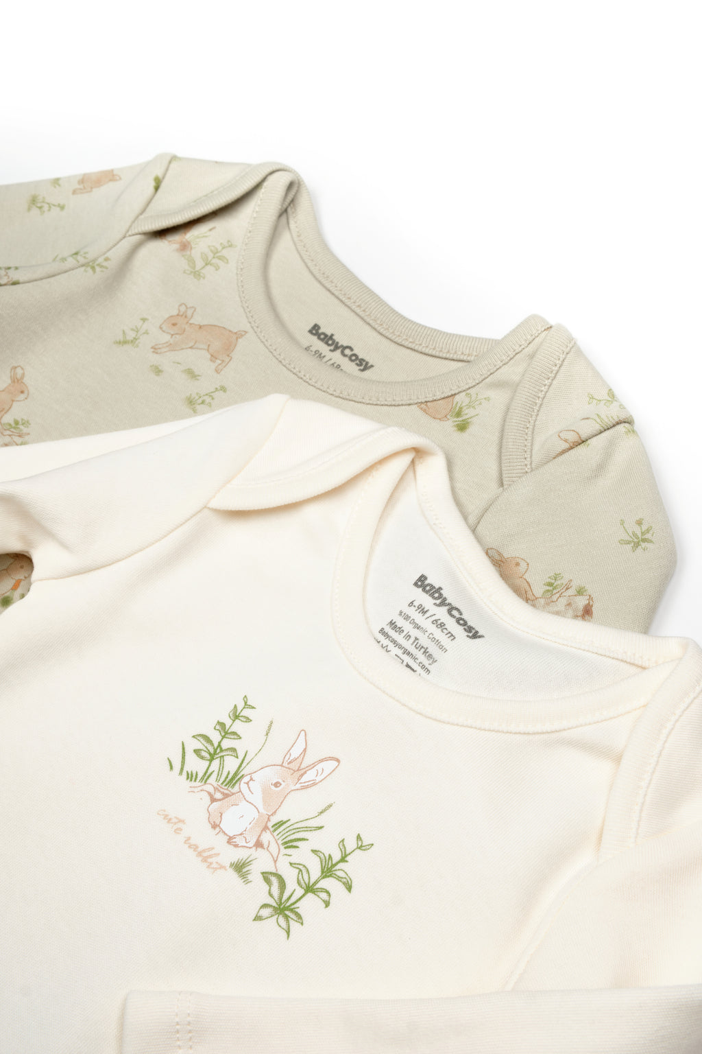 BabyCosy Organik Pamuk 2'li Uzun Kollu Body - Riki Baby&Kids