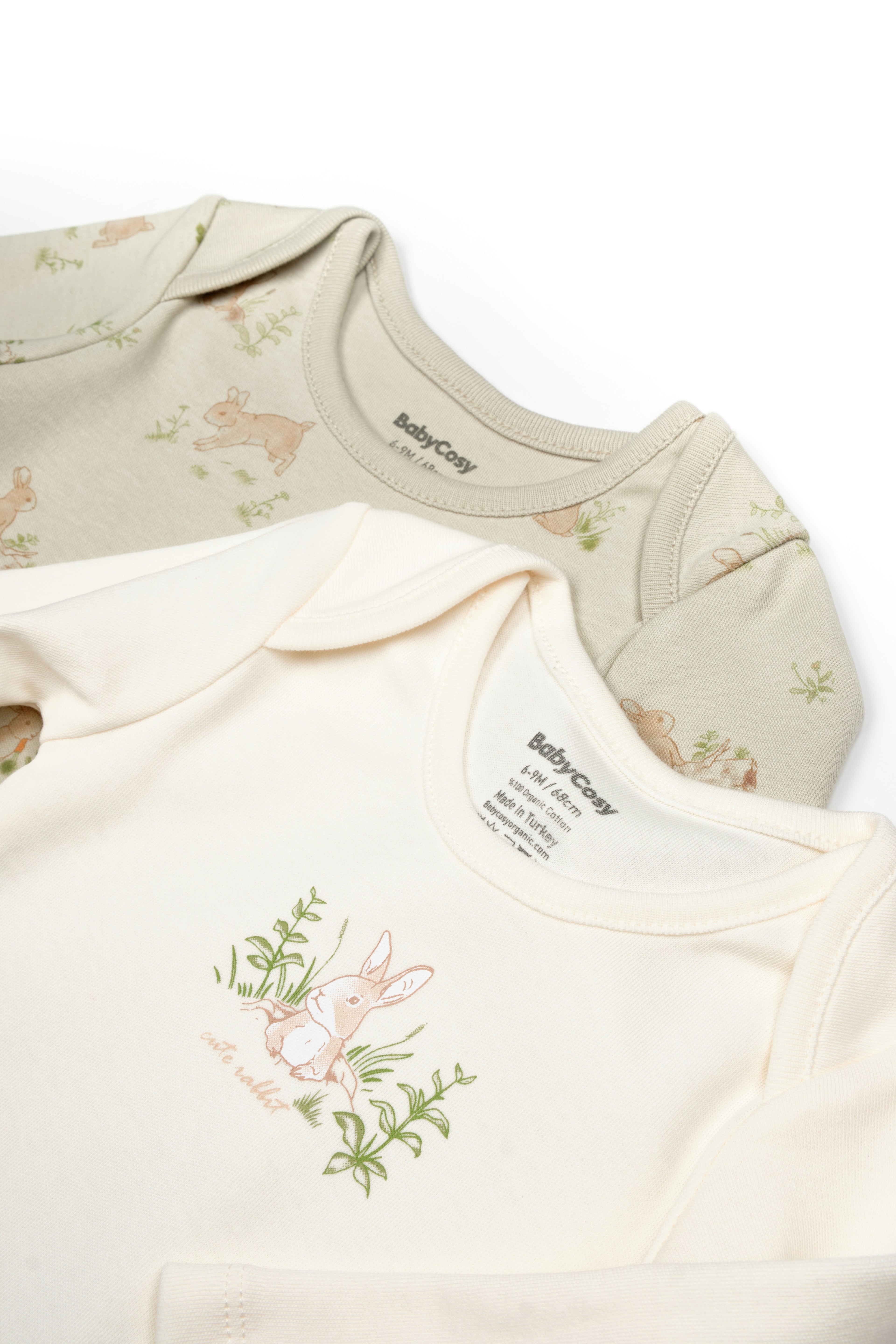 BabyCosy Organik Pamuk 2'li Uzun Kollu Body - Riki Baby&Kids