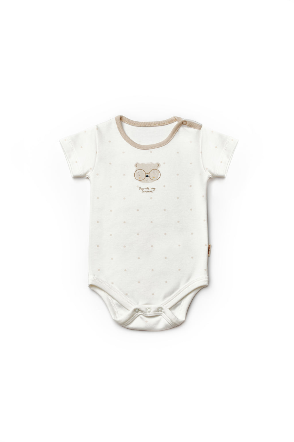 Organik Pamuk Teddy Bear 2'li Kısa Kollu Body Set