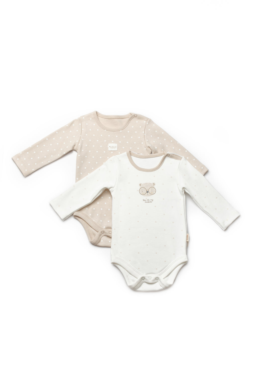 Organik Pamuk Teddy Bear 2'li Uzun Kollu Body Set