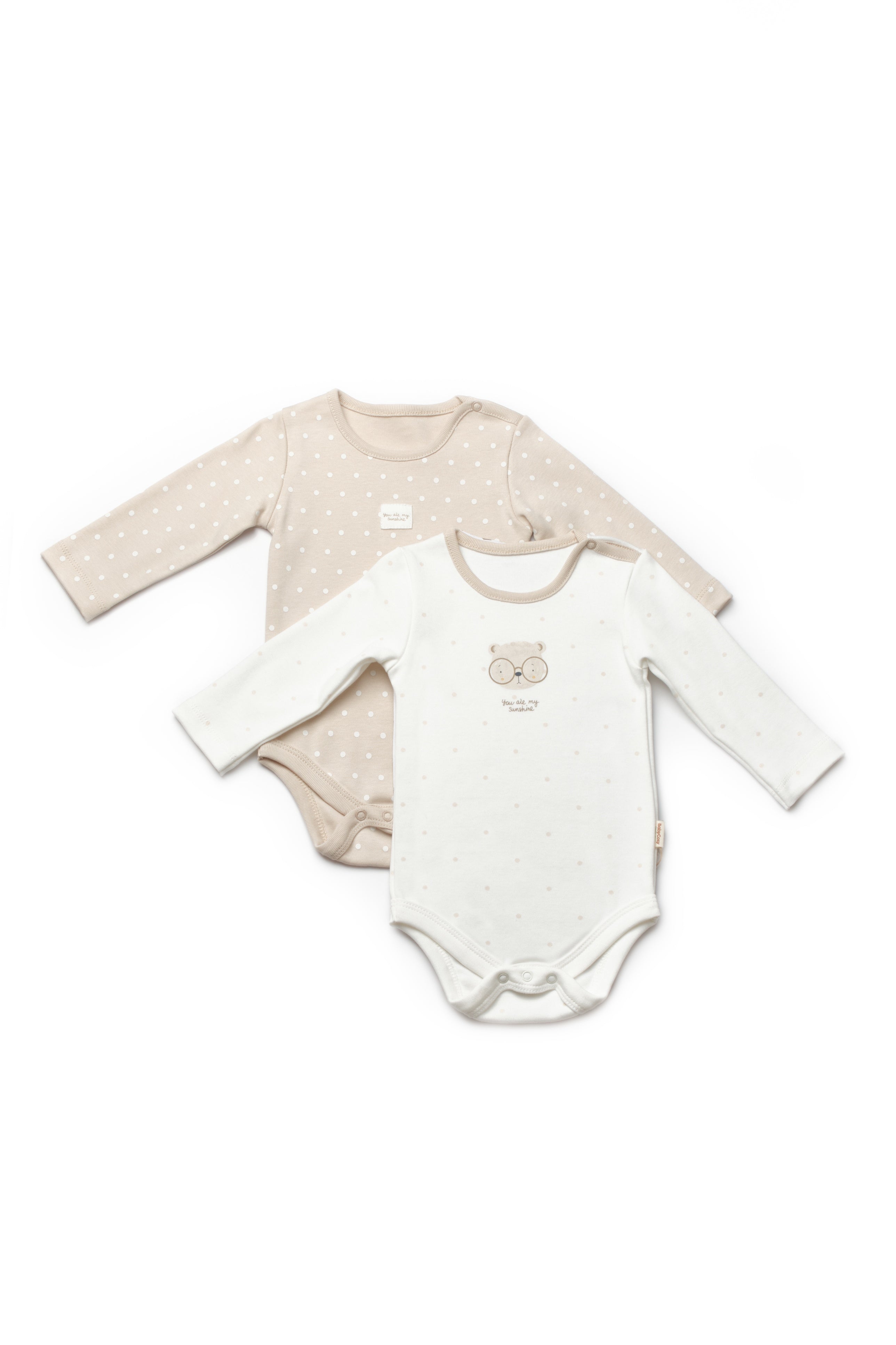 Organik Pamuk Teddy Bear 2'li Uzun Kollu Body Set