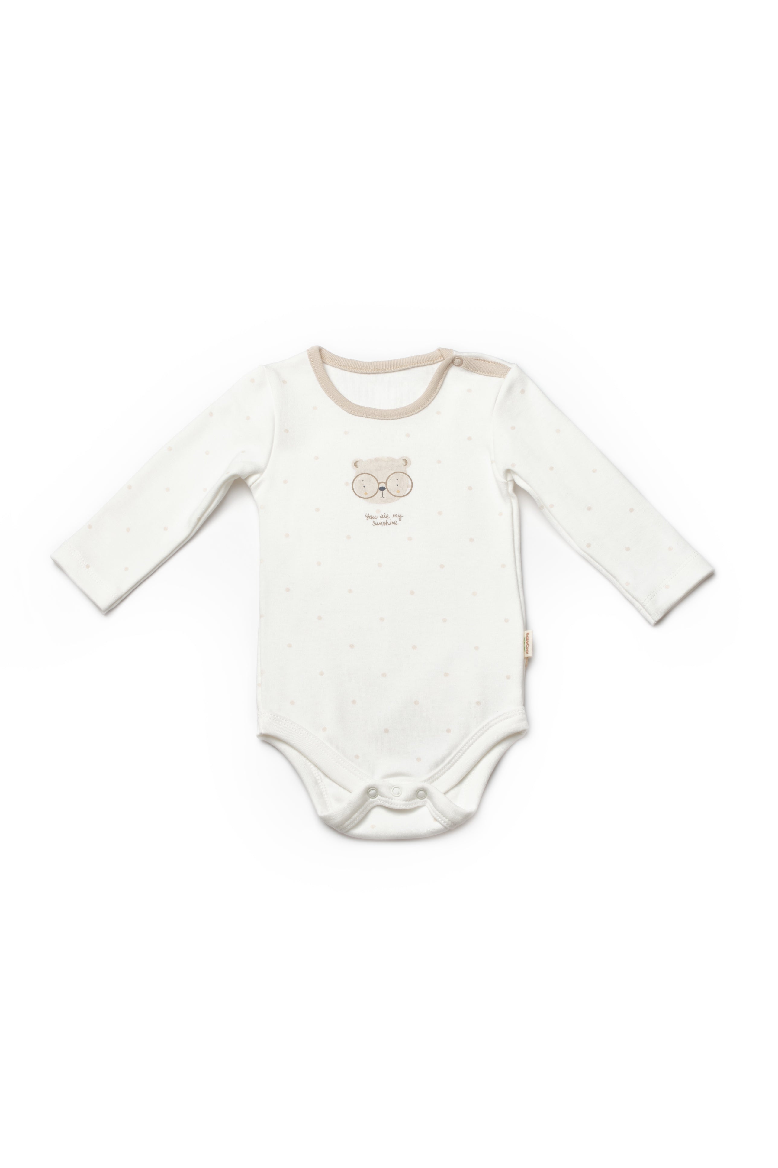 Organik Pamuk Teddy Bear 2'li Uzun Kollu Body Set