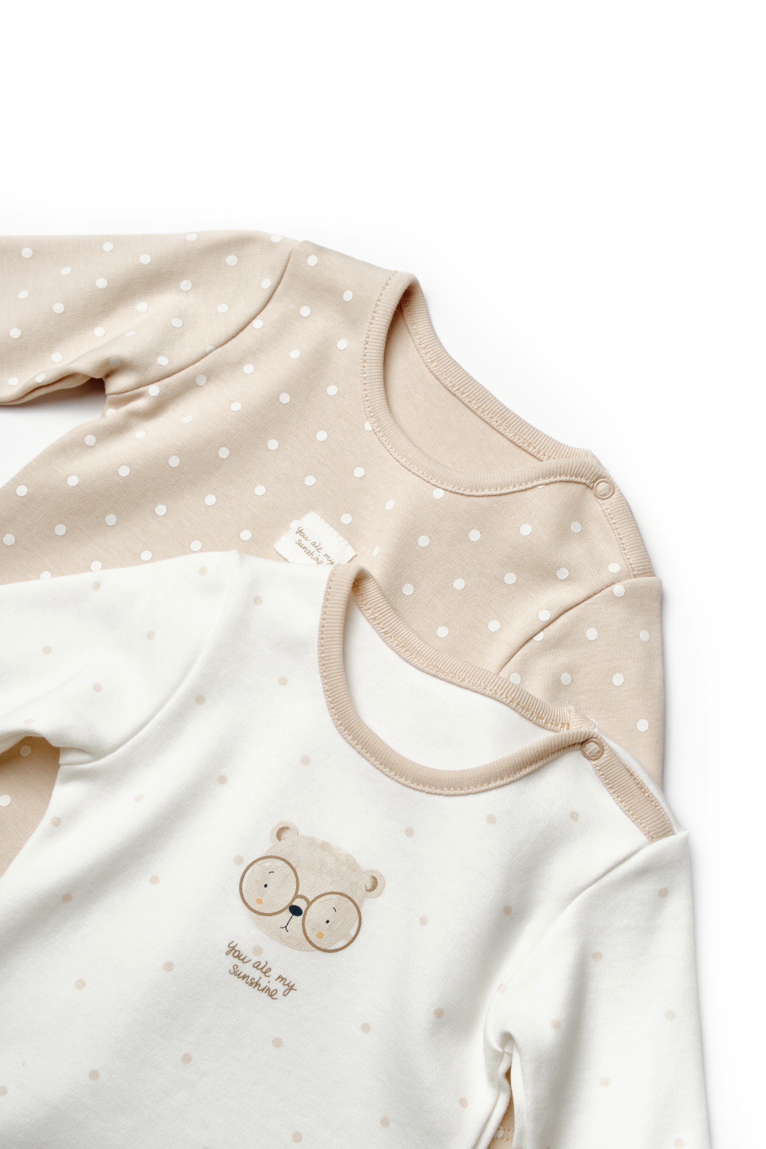 Organik Pamuk Teddy Bear 2'li Uzun Kollu Body Set