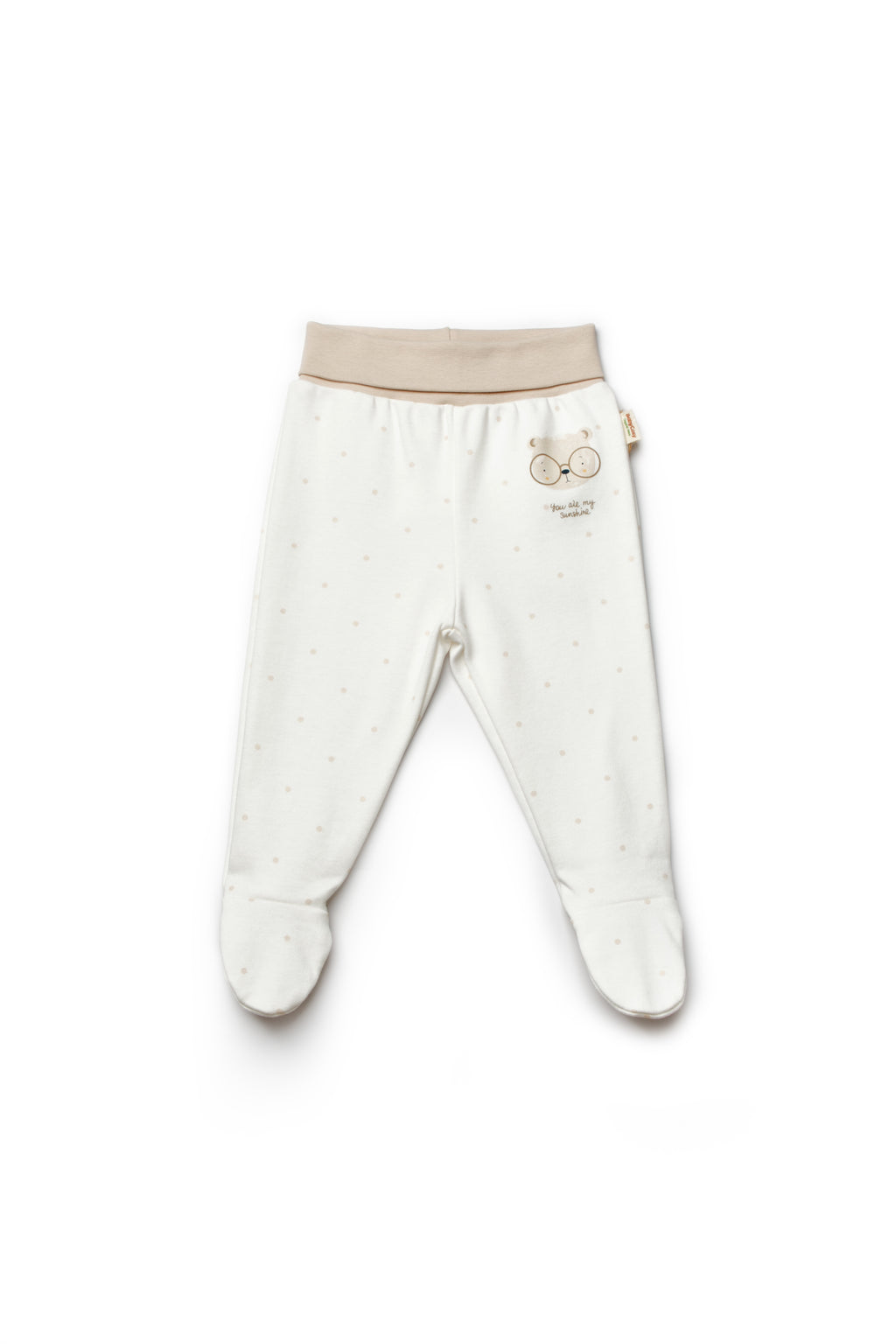 Organik Pamuk Teddy Bear Patikli 2'li Pantolon Set