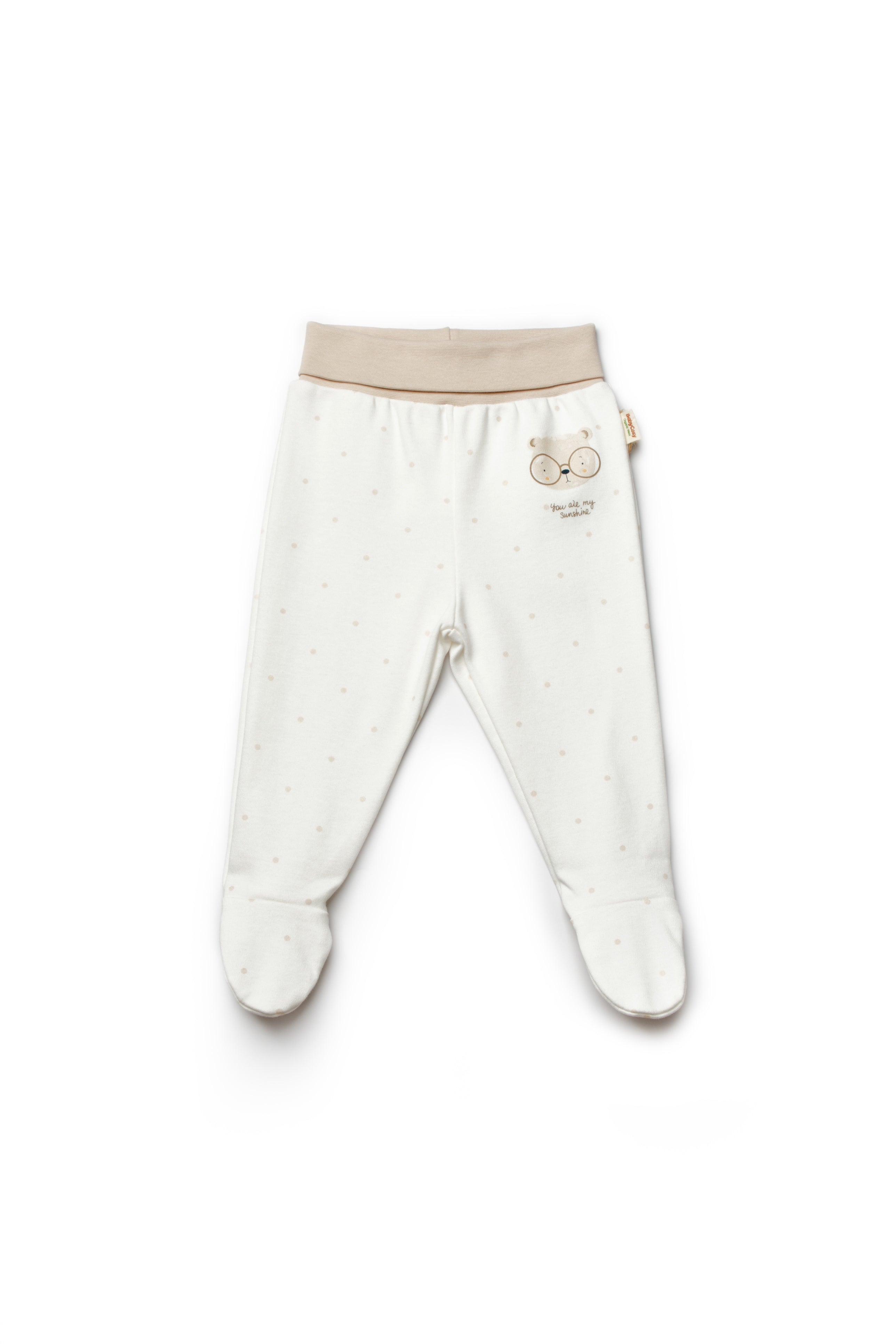 Organik Pamuk Teddy Bear Patikli 2'li Pantolon Set
