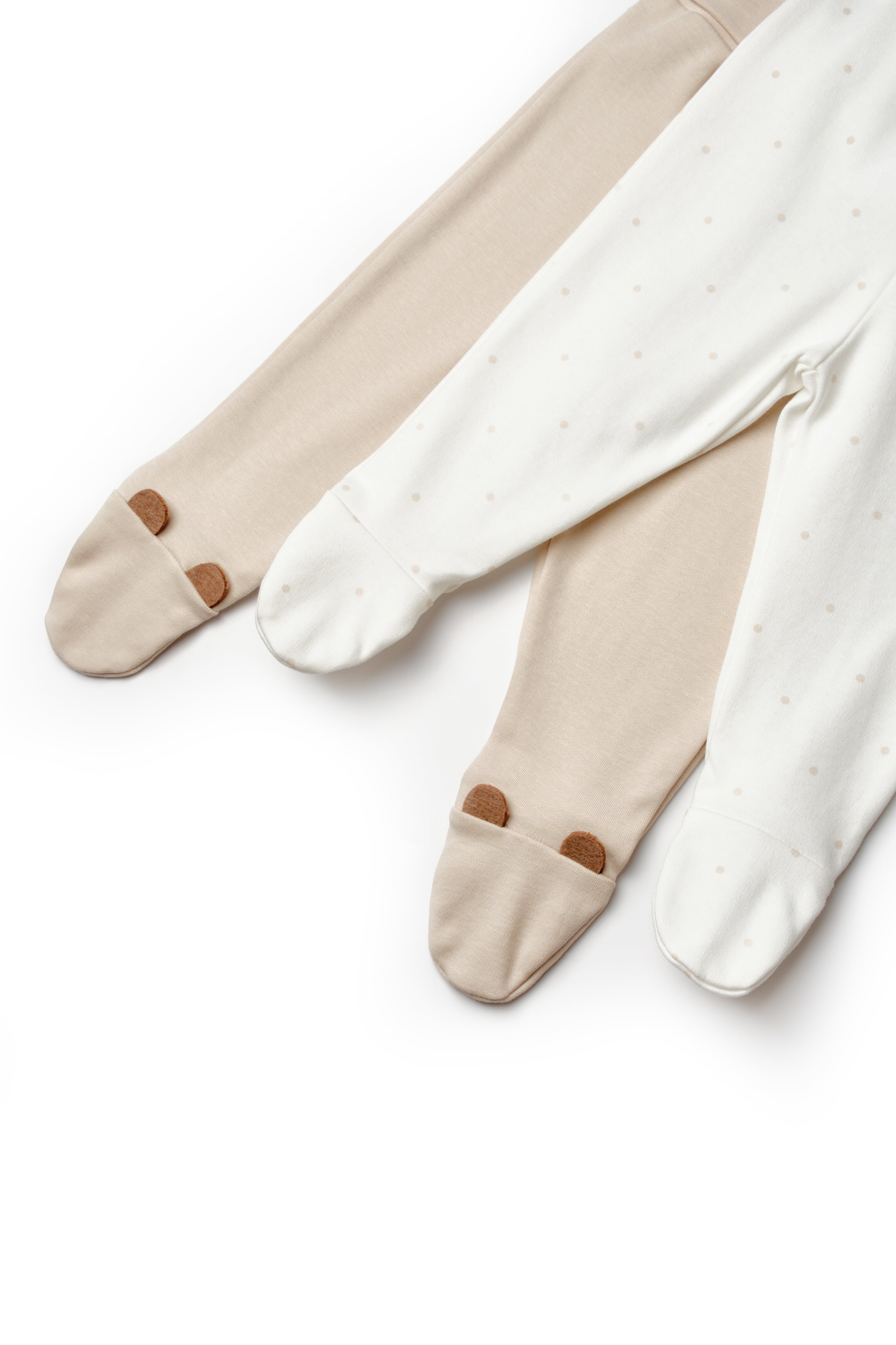 Organik Pamuk Teddy Bear Patikli 2'li Pantolon Set
