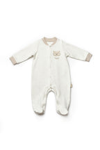Organik Pamuk Teddy Bear Patikli Çıtçıtlı 2'li Tulum Set