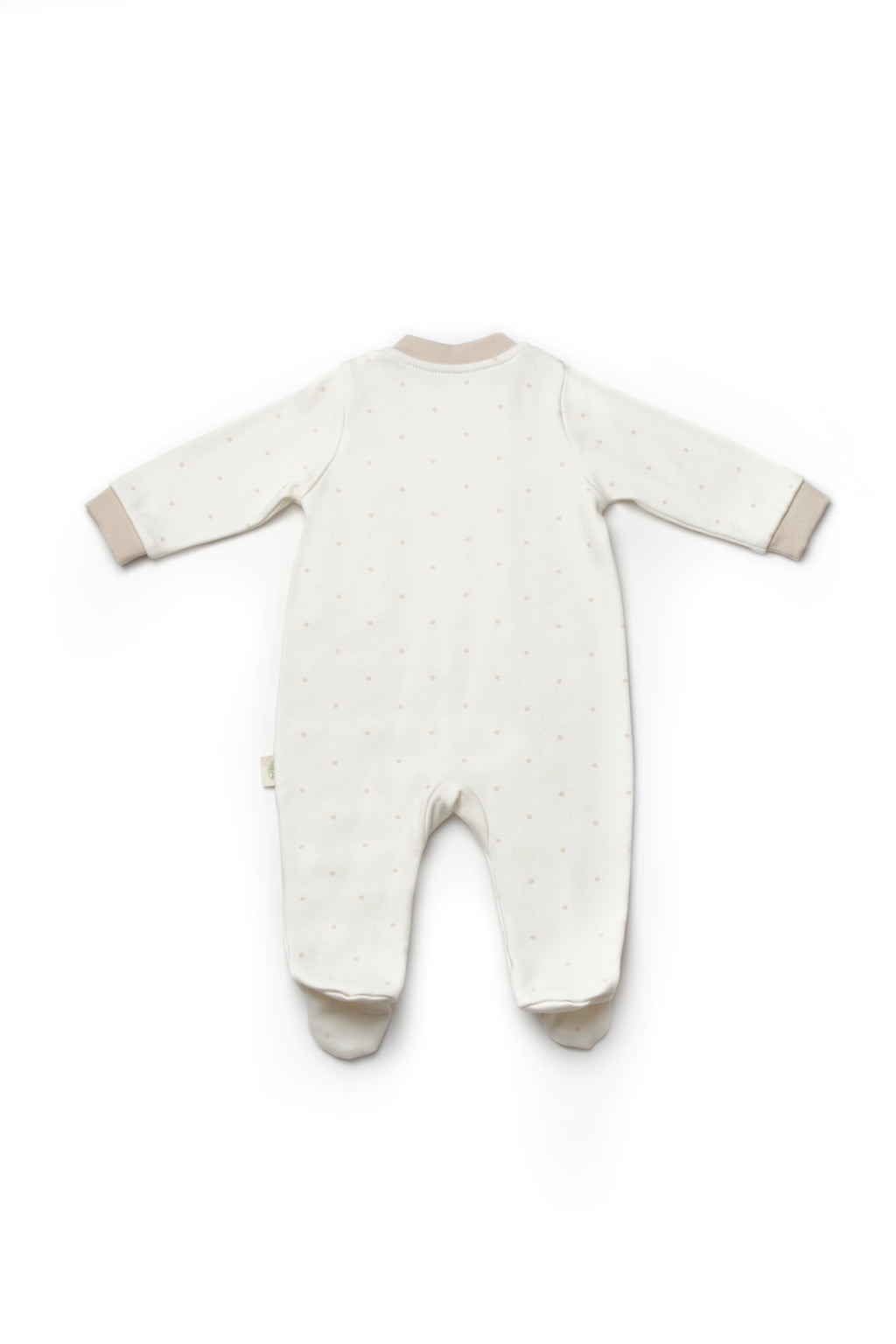 Organik Pamuk Teddy Bear Patikli Çıtçıtlı 2'li Tulum Set