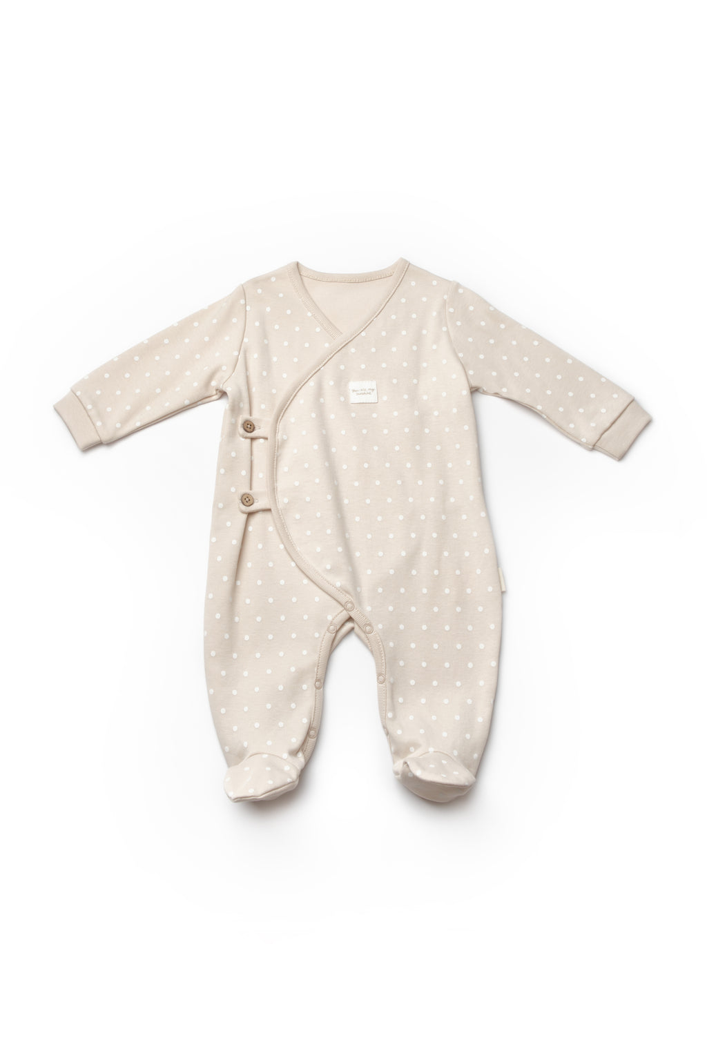 Organik Pamuk Teddy Bear Patikli 2'li Kruvaze Tulum Set