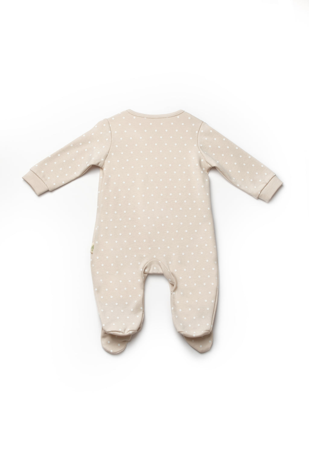 Organik Pamuk Teddy Bear Patikli 2'li Kruvaze Tulum Set