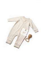 Organik Pamuk Teddy Bear Fermuarlı Cepli Tulum