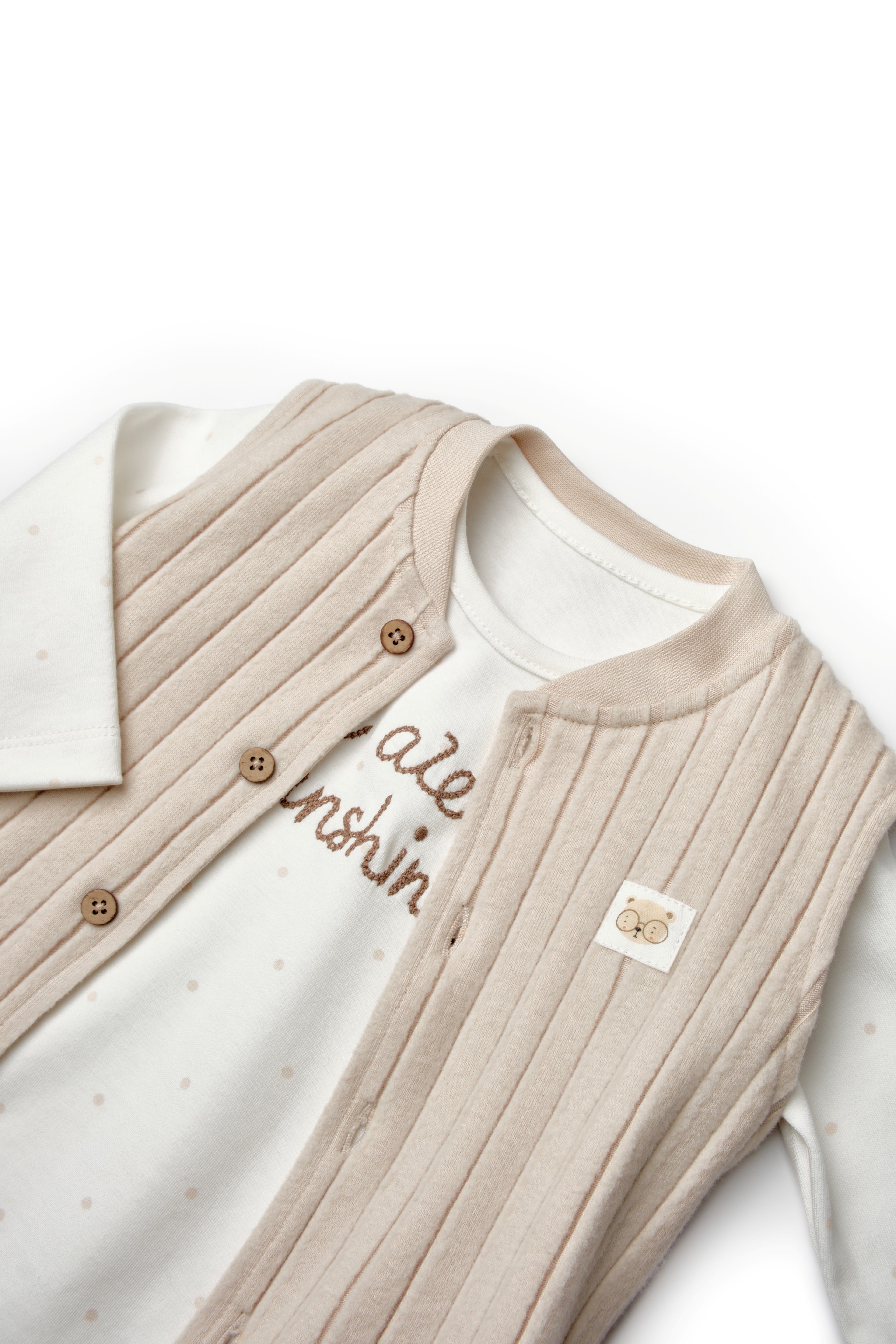 Organik Pamuk 3’lü Interlock Takım - Teddy Bear Koleksiyonu