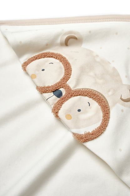 BabyCosy Organik Pamuk Teddy Bear Battaniye