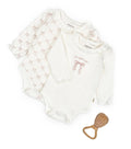 Organik Pamuk Uzun Kollu Fırfır Yakalı 2’li Body Seti – Bow Koleksiyonu