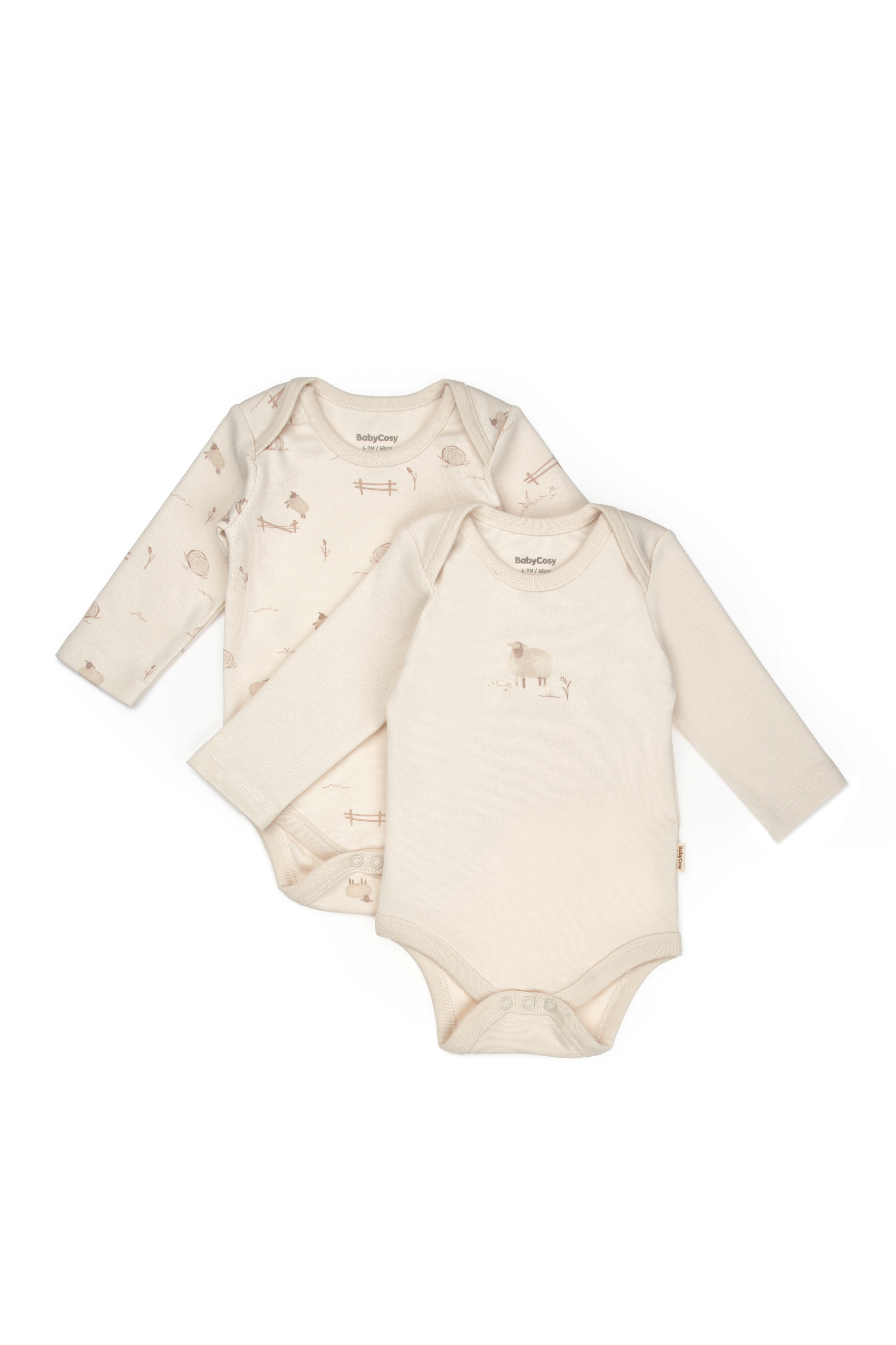 Organik Pamuk 2’li Uzun Kollu Body Seti – Lamb Koleksiyonu