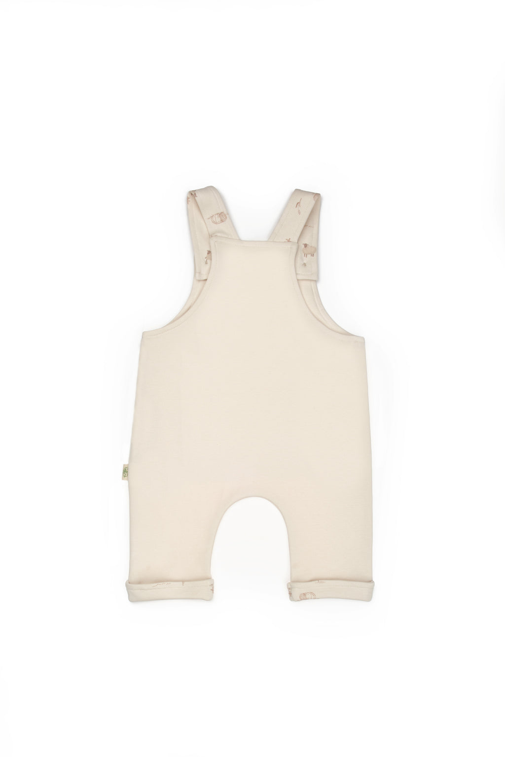 Organik Pamuk Kuzu Desenli Uzun Paçalı Salopet – Lamb Koleksiyonu