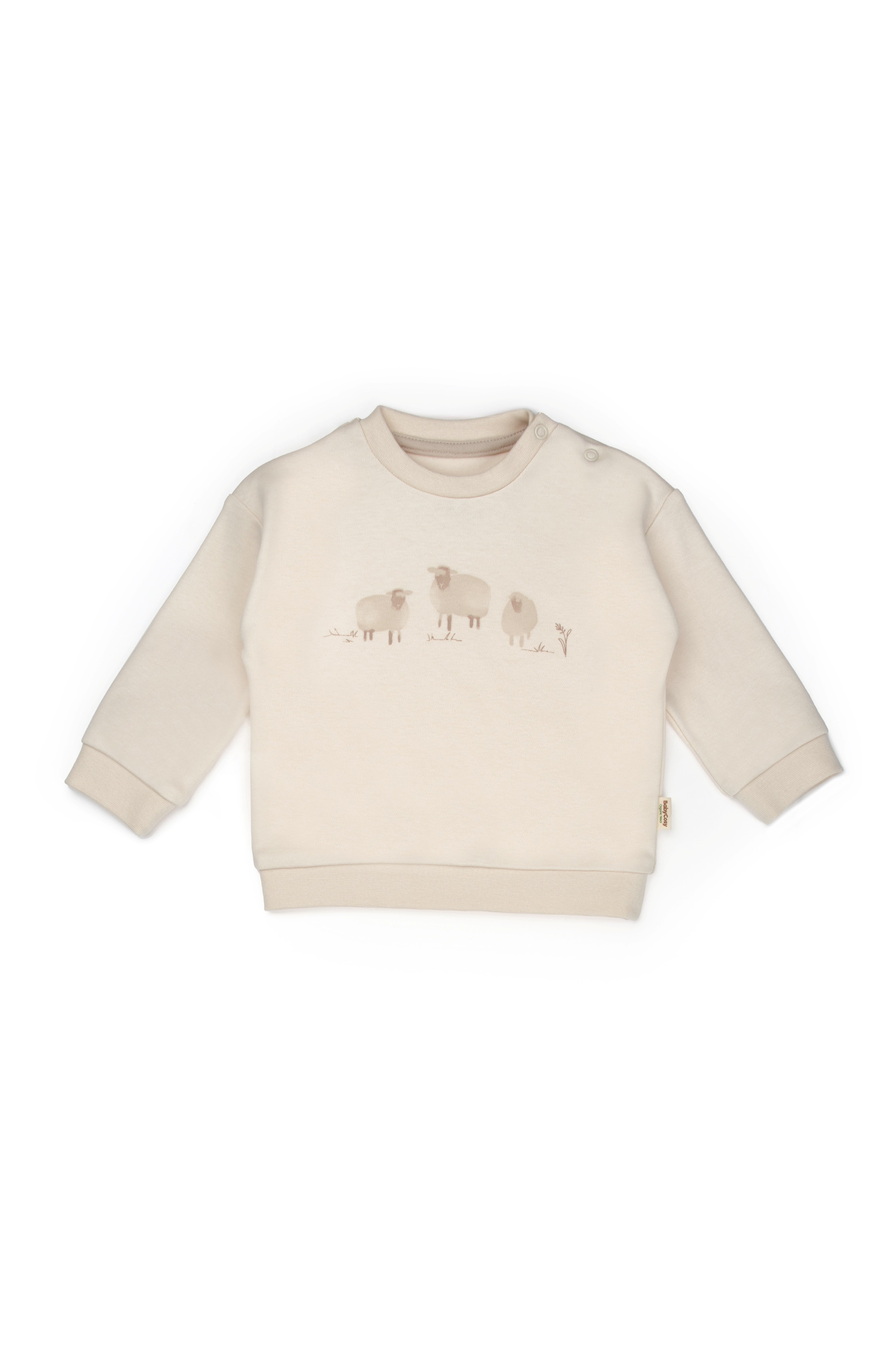 Organik Pamuk Kuzu Desenli 2’li Bebek Takım – Lamb Koleksiyonu